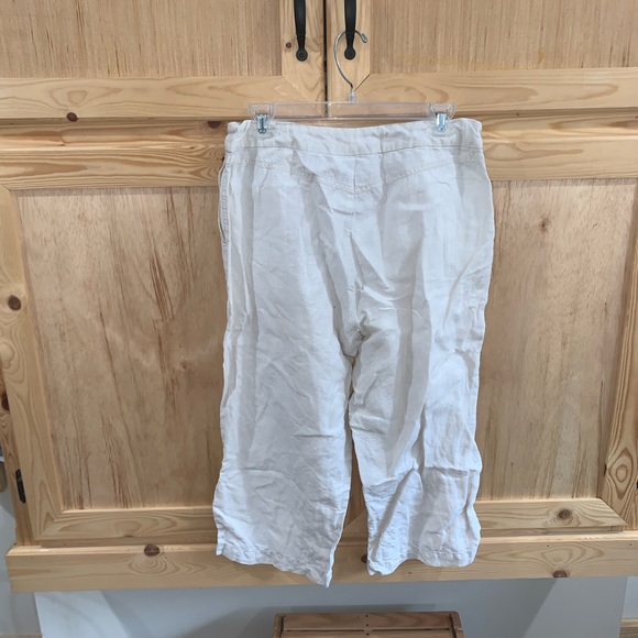 Jamaica Bay Linen capri pants size 8 - Picture 3 of 5